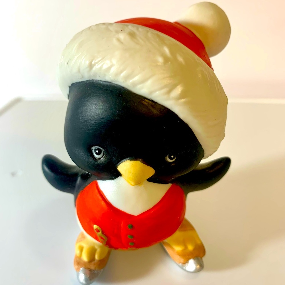 Enesco Cute n Cool Ice Skating Christmas Penguin 1985